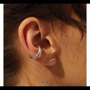 NEW without box Jenny Bird Willa Silver Ear Cuff